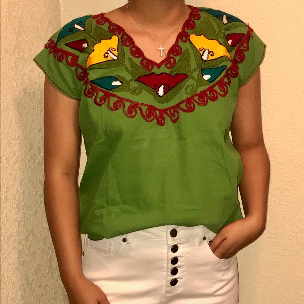 100% AUTHENTIC Embroidery Mexican Peasant Blouses
